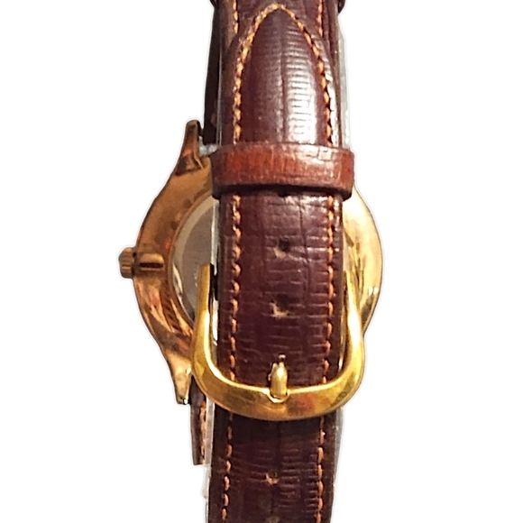 Anne Klein MOP Women's 30mm Gold Tone Mother of Pearl Watch - Picture 6 of 6